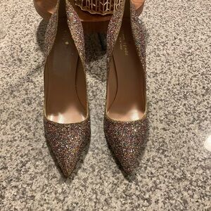 Kate Spade Multicolor Glitter Heels